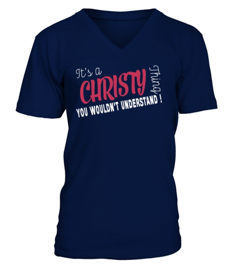 Christy Its Christy Thing  TeeForChristy V-Neck T-shirt