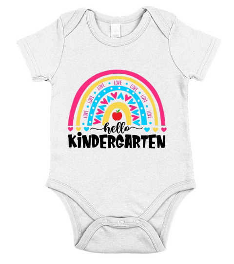 Hello Kindergarten Short Sleeve Baby One-Piece