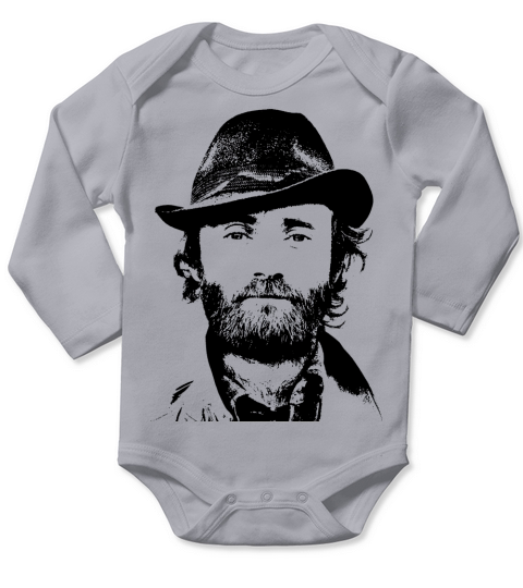 Young Phil Collins Long Sleeve Baby One-Piece