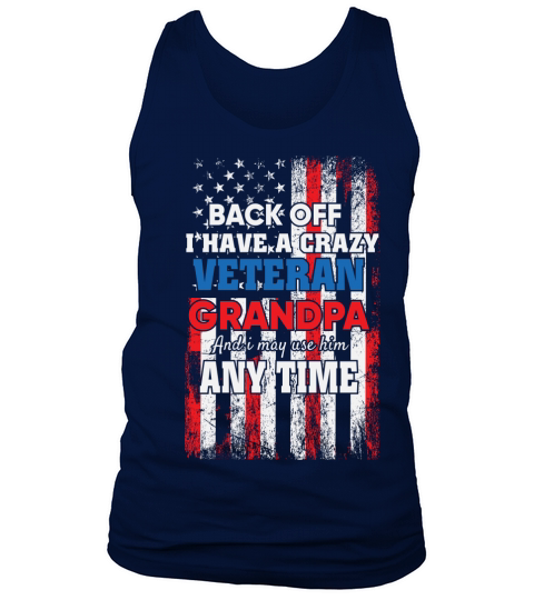 Veterans Grandpa American Flag Tank Top Unisex