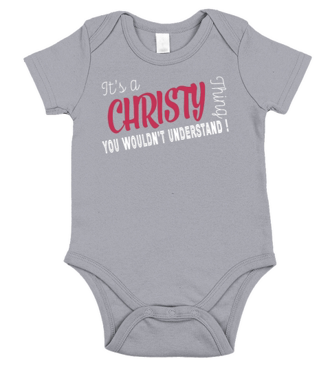 Christy Its Christy Thing  TeeForChristy Short Sleeve Baby One-Piece