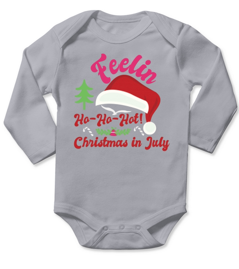 Christmas in July TShirt HoHoHot Long Sleeve Baby One-Piece