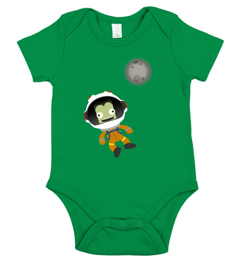 Mún or Bust! Kerbal Space Program Short Sleeve Baby One-Piece