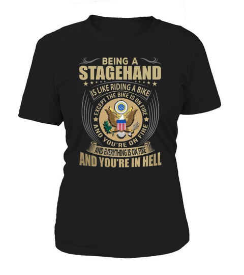 Being a Stagehand like Riding a Bike Job Title Shirts Women's T-Shirt