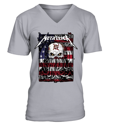 usa-metalica - Unisex Long Sleeve V-Neck T-shirt