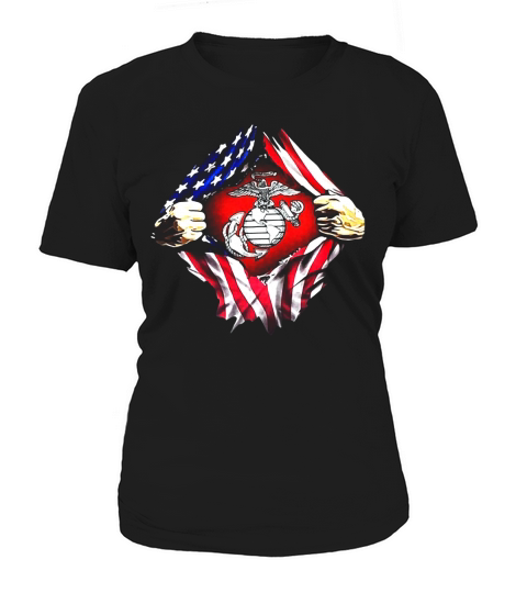 United States Marine Corps American flag Women's T-Shirt