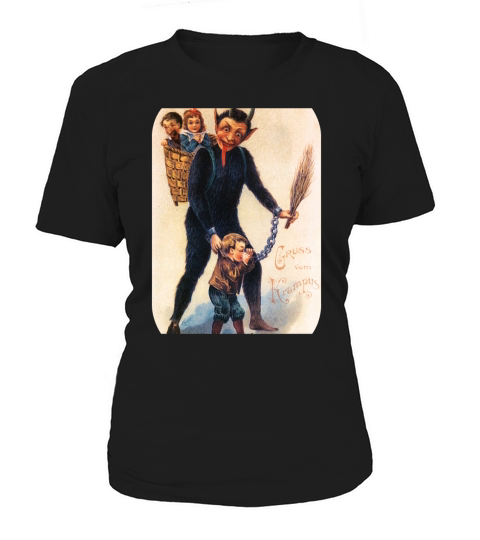 Krampus 003 Sticker Ugly Christmas Sweater Women's T-Shirt