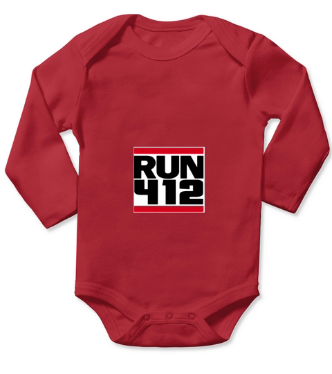 RUN 412 PITTSBURGH Long Sleeve Baby One-Piece