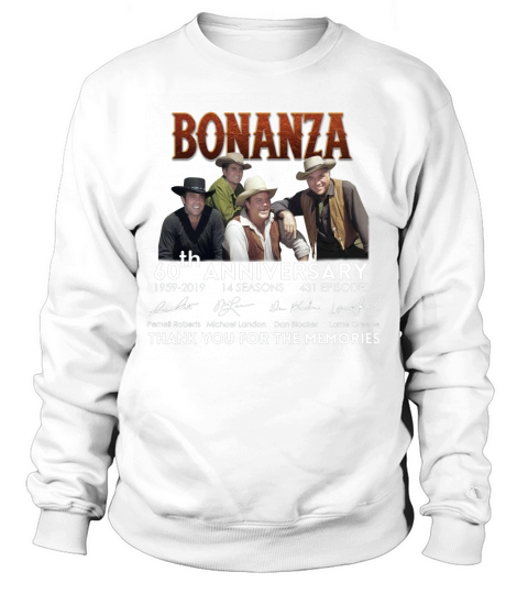 Bonanza 60th anniversary thank you for the memories shirt Sweatshirt Unisex