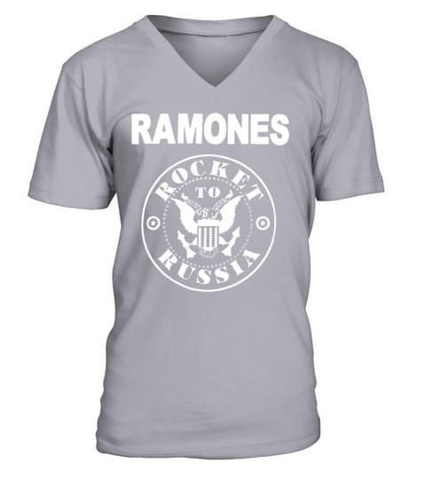 Ramones Rocket Seal V-Neck T-shirt