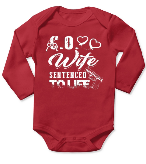 Correctional Officer Wife Long Sleeve Baby One-Piece
