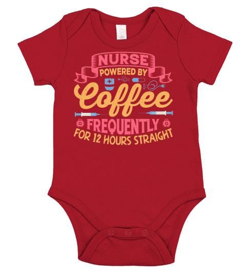 Nurse powered by coffee frequently for 12 hours straight Short Sleeve Baby One-Piece