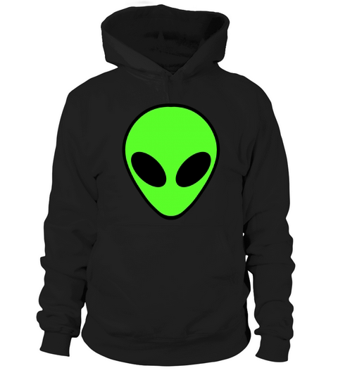 Alien Head Pocket Patch T-Shirt for Men and Women Hoodie Unisex