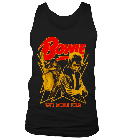 1972 World Tour David Bowie Tank Top Unisex
