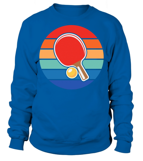 Retro Table Tennis Paddle Sweatshirt Unisex