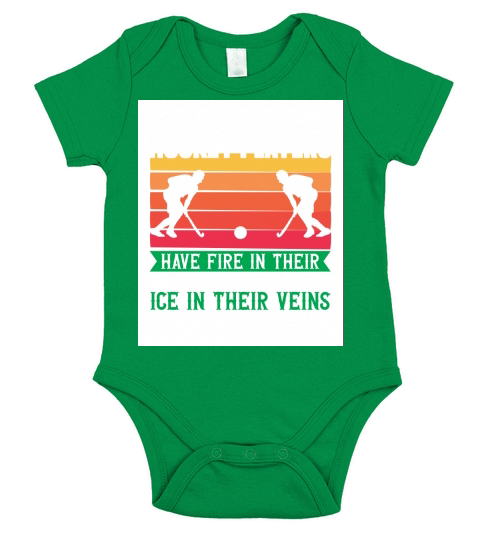 Hockey players have fire t Short Sleeve Baby One-Piece