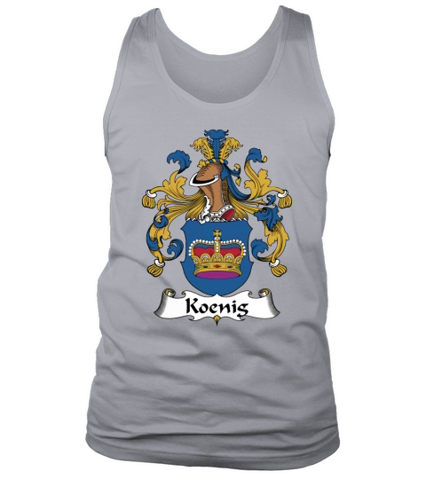 Koenig Family Crest German Family Crests Tank Top Unisex