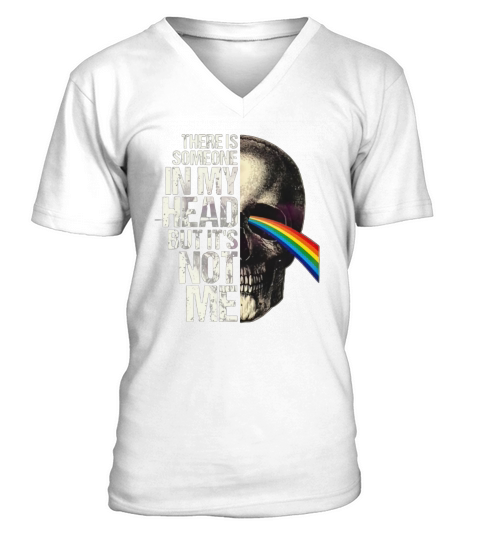 Skull Pink Floyd there is someone in my head but it’s not me shirt V-Neck T-shirt