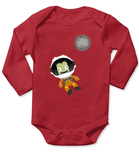 Mún or Bust! Kerbal Space Program Long Sleeve Baby One-Piece