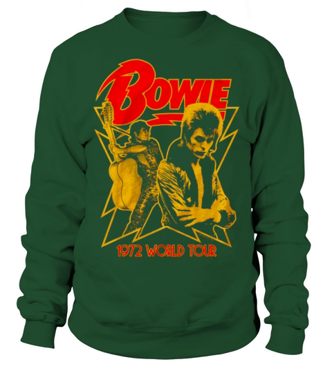 1972 World Tour David Bowie Sweatshirt Unisex