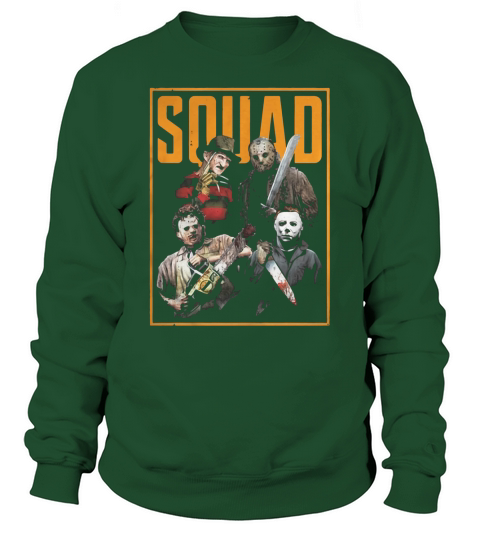 Halloween Freddy Jason Leatherface and Michael Myers Squad Sweatshirt Unisex