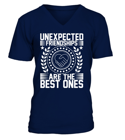 Unexpected friendships are the best ones V-Neck T-shirt