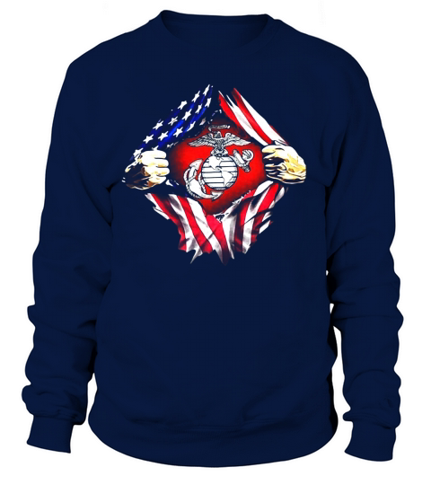 United States Marine Corps American flag Sweatshirt Unisex
