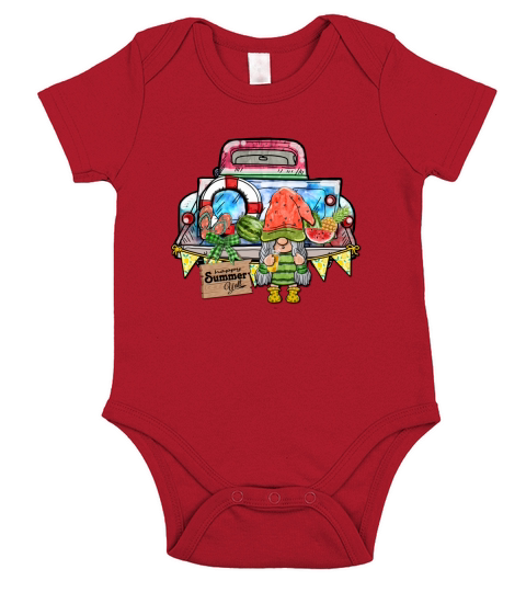 Happy summer y all sublimation Short Sleeve Baby One-Piece