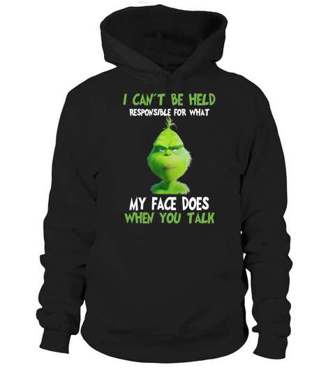 Grinch Christmas Cant Stand When You Talk Hoodie Unisex