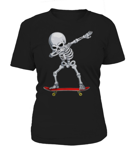 Dabbing Skate Skeleton Skateboard Clothes, Skater Boys Mens T Shirt Women's T-Shirt