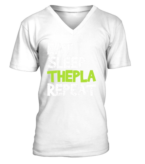 Eat Sleep Thepla Repeat Desi Hindu Gujarati shirt V-Neck T-shirt