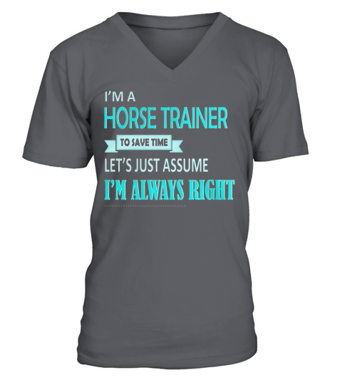 Funny Horse T shirt. Great Birthday Gift for Horse Trainer V-Neck T-shirt