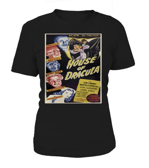 Distressed Classic Horror Movie Monsters Women's T-Shirt