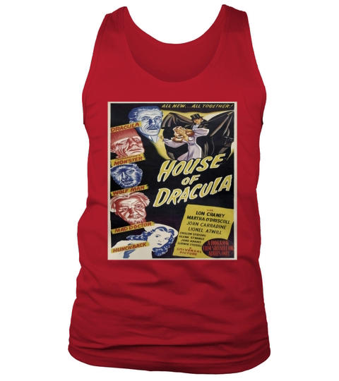 Distressed Classic Horror Movie Monsters Tank Top Unisex