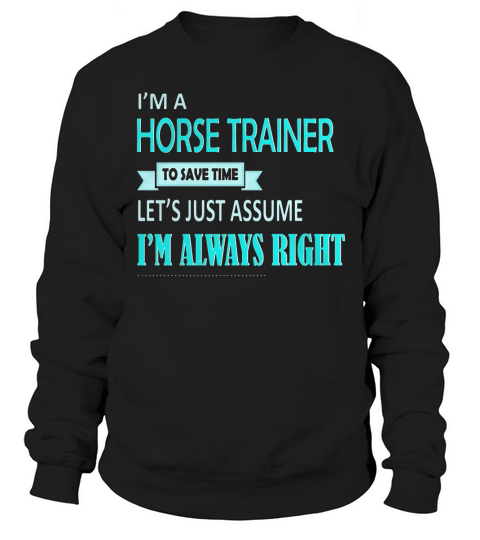 Funny Horse T shirt. Great Birthday Gift for Horse Trainer Sweatshirt Unisex