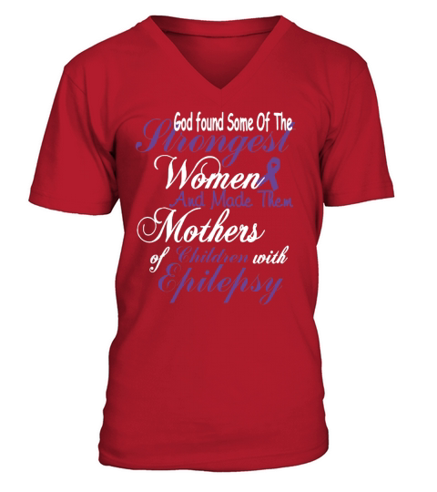 Epilepsy Mom Shirts V-Neck T-shirt