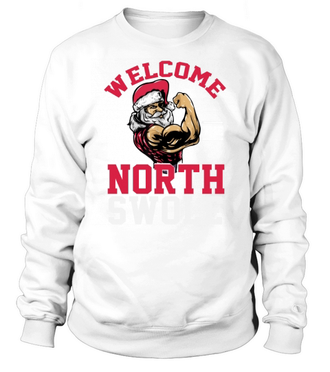Pretty Funny Christmas Weightlifting Workout North Swole shirt Sweatshirt Unisex