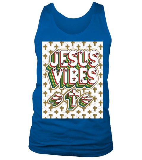 Love Jesus Vibes With Holy Cross Christian Faith G Tank Top Unisex