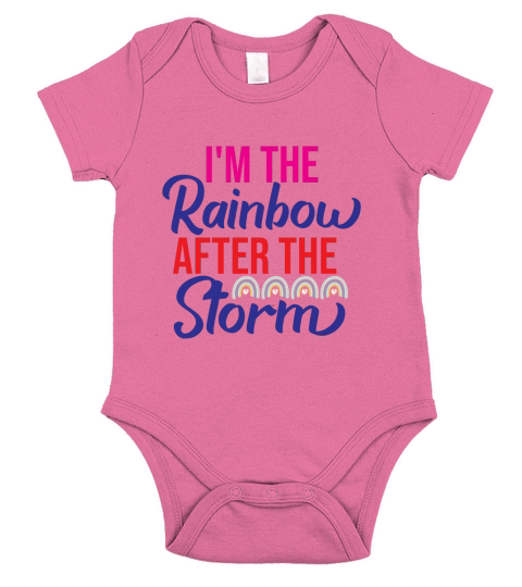 Im The Rainbow After The Storm  (1) Short Sleeve Baby One-Piece
