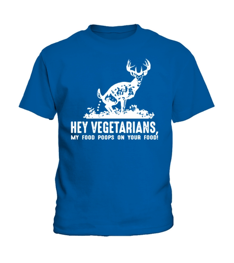 Funny Vegetarian Meat Eater Deer T Shirt - Hunting Shirt Kids T-Shirt