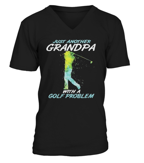 Golf Grandpa Shirt V-Neck T-shirt