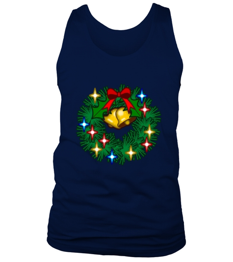 Christmas wreath at winter time Tank Top Unisex
