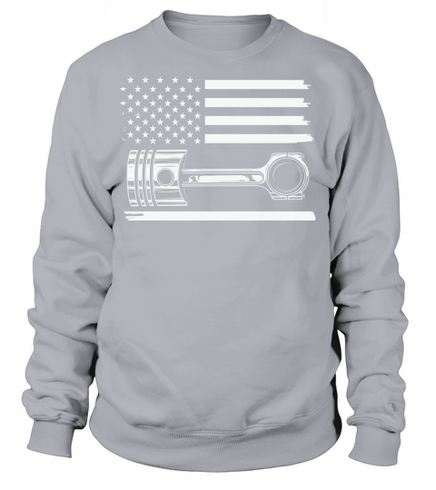 American flag priston muscle car Sweatshirt Unisex