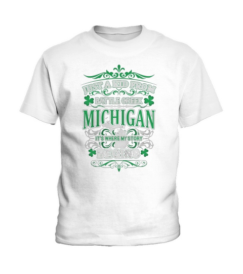 Battle Creek - Michigan ST01 SC Kids T-Shirt
