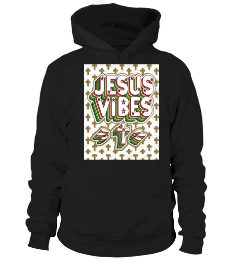 Love Jesus Vibes With Holy Cross Christian Faith G Hoodie Unisex