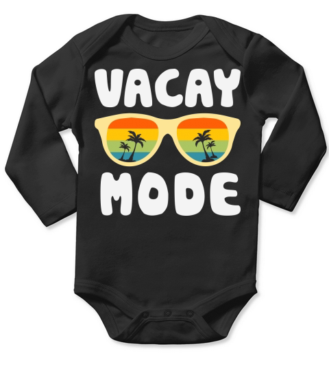 Vacation Summer Sunglasses Vacay Mode Long Sleeve Baby One-Piece
