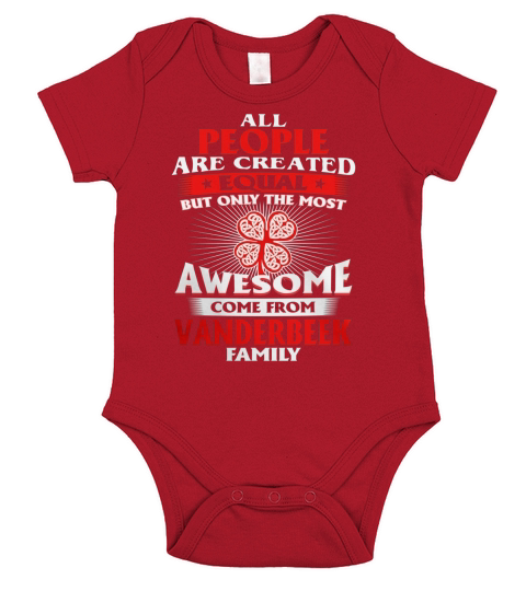 Its a Vanderbeek Thing You Wouldnt Understand - Name Custom T-Shirts Short Sleeve Baby One-Piece