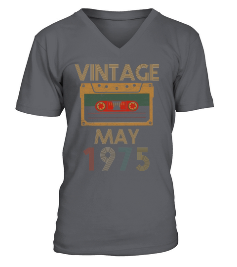 Vintage may 1975 V-Neck T-shirt