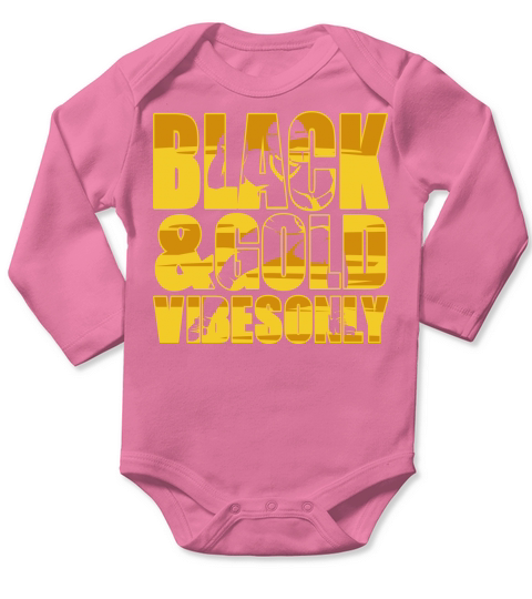 Black and Gold Game Day Football SVG Long Sleeve Baby One-Piece
