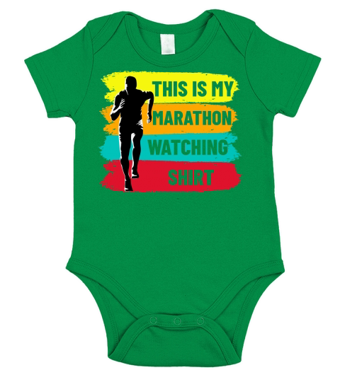 This Is My Marathon Watching T Shirt Short Sleeve Baby One-Piece